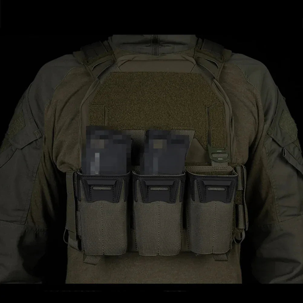 SINAIRSOFT K-Type G Hook Triple Magazine Pouch Panel Back With Hook&Loop Plate