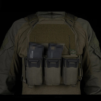 SINAIRSOFT K-Type G Hook Triple Magazine Pouch Panel Back With Hook&Loop Plate