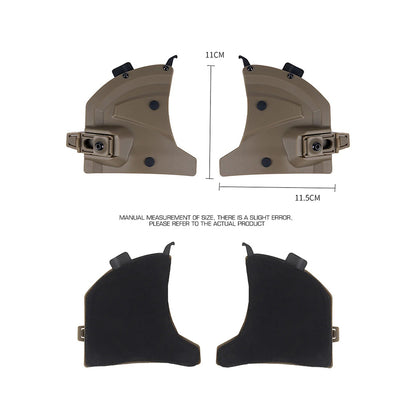 SINAIRSOFT Tactical Helmet 3.0 Guide Rail Side Ear Cover Protection Earmuffs Accessories
