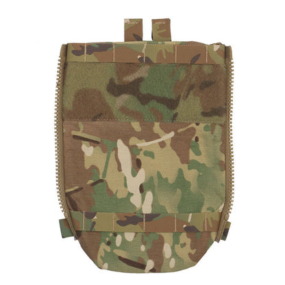 SINAIRSOFT Tactical Zipper Back pack Plate Carrier Bag Panel Hydration Pouch