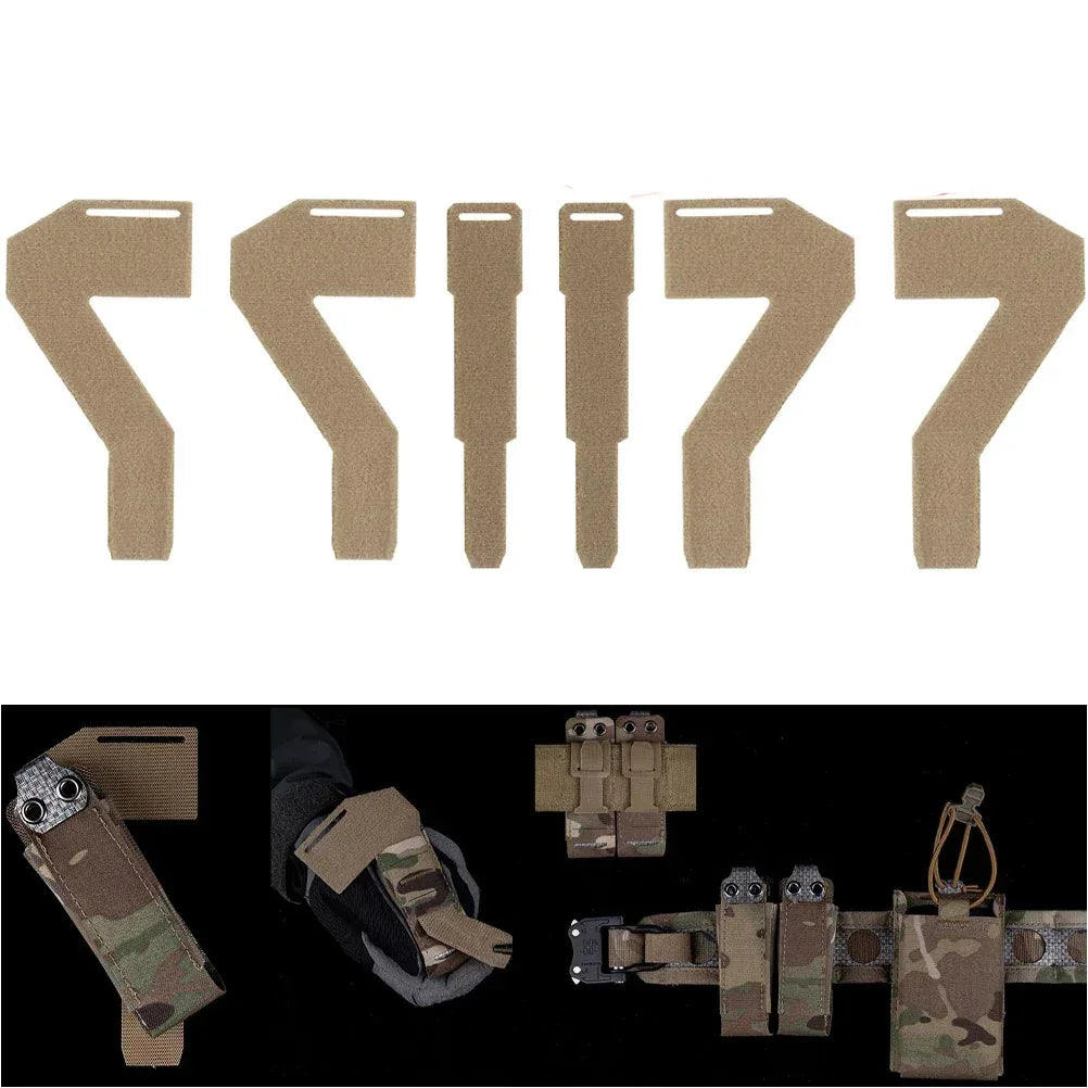 SINAIRSOFT حقيبة حزام بنظام مولي التكتيكي الأيسر الأيمن للذخيرة مع شريط لاصق وحزام قطري