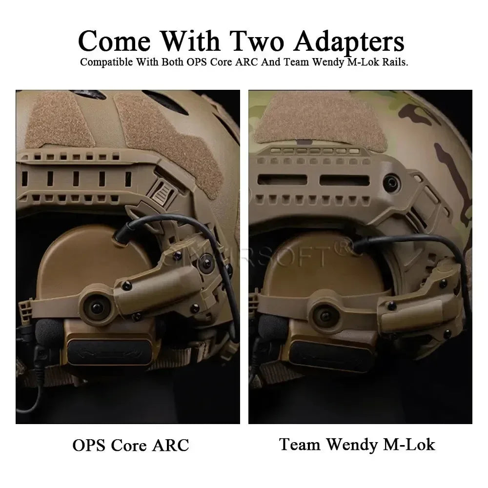 SINAIRSOFT Tactical TAC 3 Headset Helmet Rail Mount Adapter Bracket
