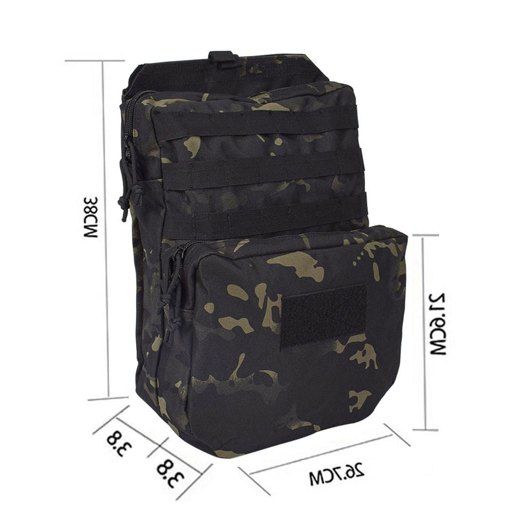 SINAIRSOFT Tactical Molle Vest Hydration Backpack Pouch Hiking Water Bag 3L
