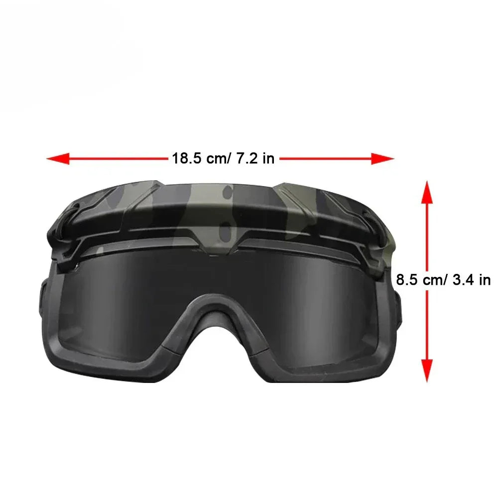 SINAIRSOFT Tactical Helmet Safety Goggles  Hunting Protective Glasses