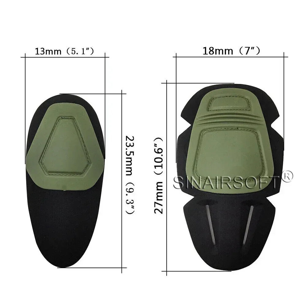 SINAIRSOFT Tactical E3 Combat Elbow&Knee Pads Insert Training SWAT Hunting Protective Gear
