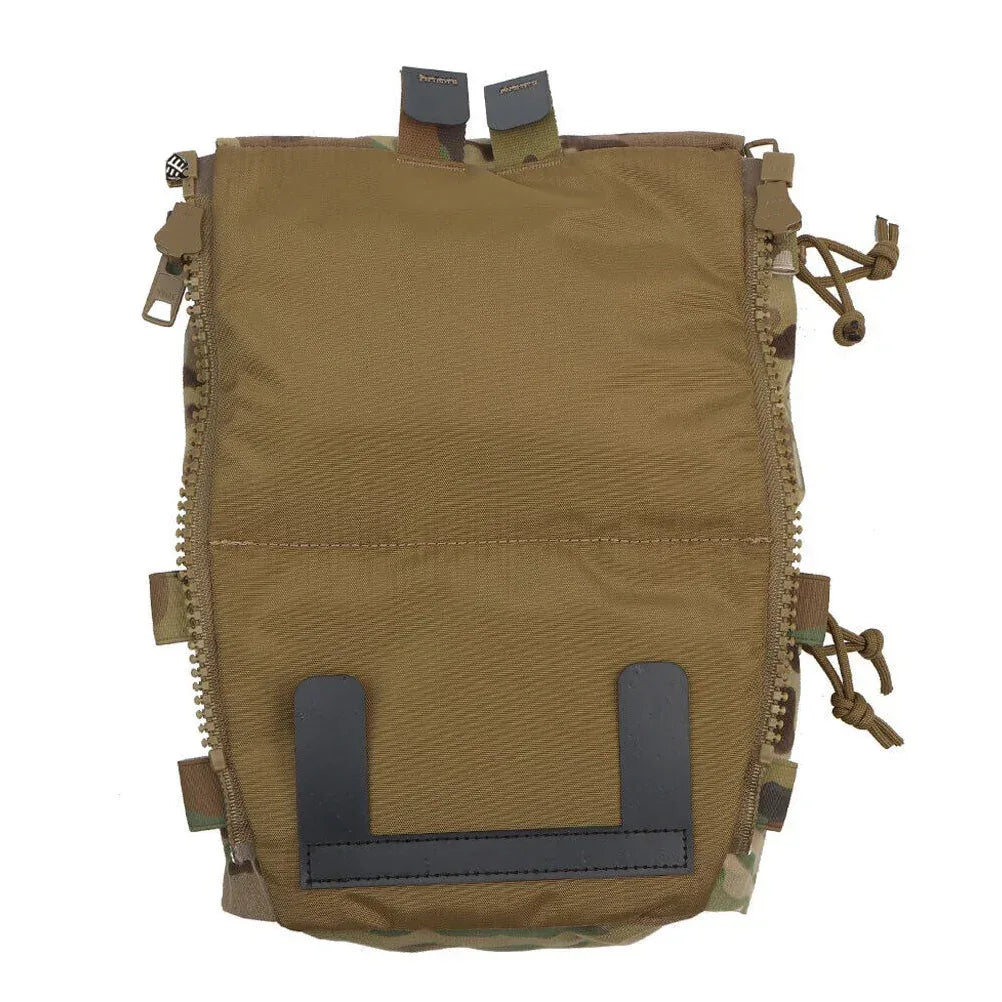 لوحة SINAIRSOFT تكتيكية خلفية مزدوجة الجيب لسترة V5 Plate Vest بسحاب وحقيبة GP