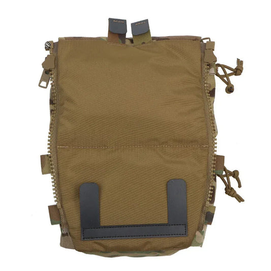 SINAIRSOFT Tactical Back Panel Double Pouch For V5 Plate Vest Zipper GP Bag