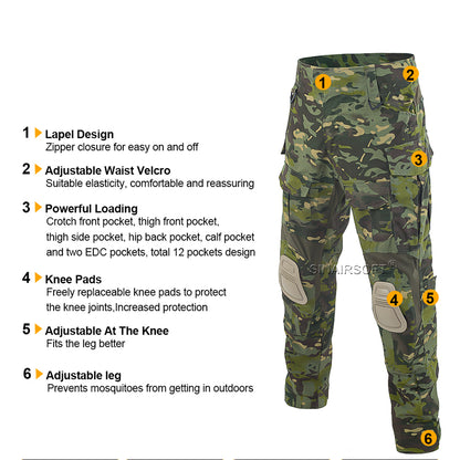 SINAIRSOFT Tactical Mens Airsoft Gen3 G3 Combat Suit Shirt Pants Special Forces Uniform