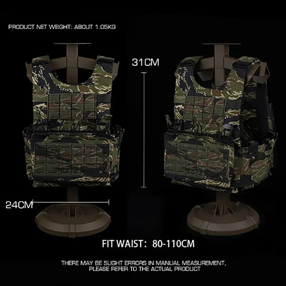 SINAIRSOFT Tactical SS Style LV119 Plate Carrier Set 2 في 1 حامل لوحة الصدر التكتيكي سريع التبديل