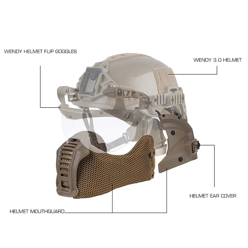 كمامة حماية للفم SINAIRSOFT Tactical Helmet 3.0