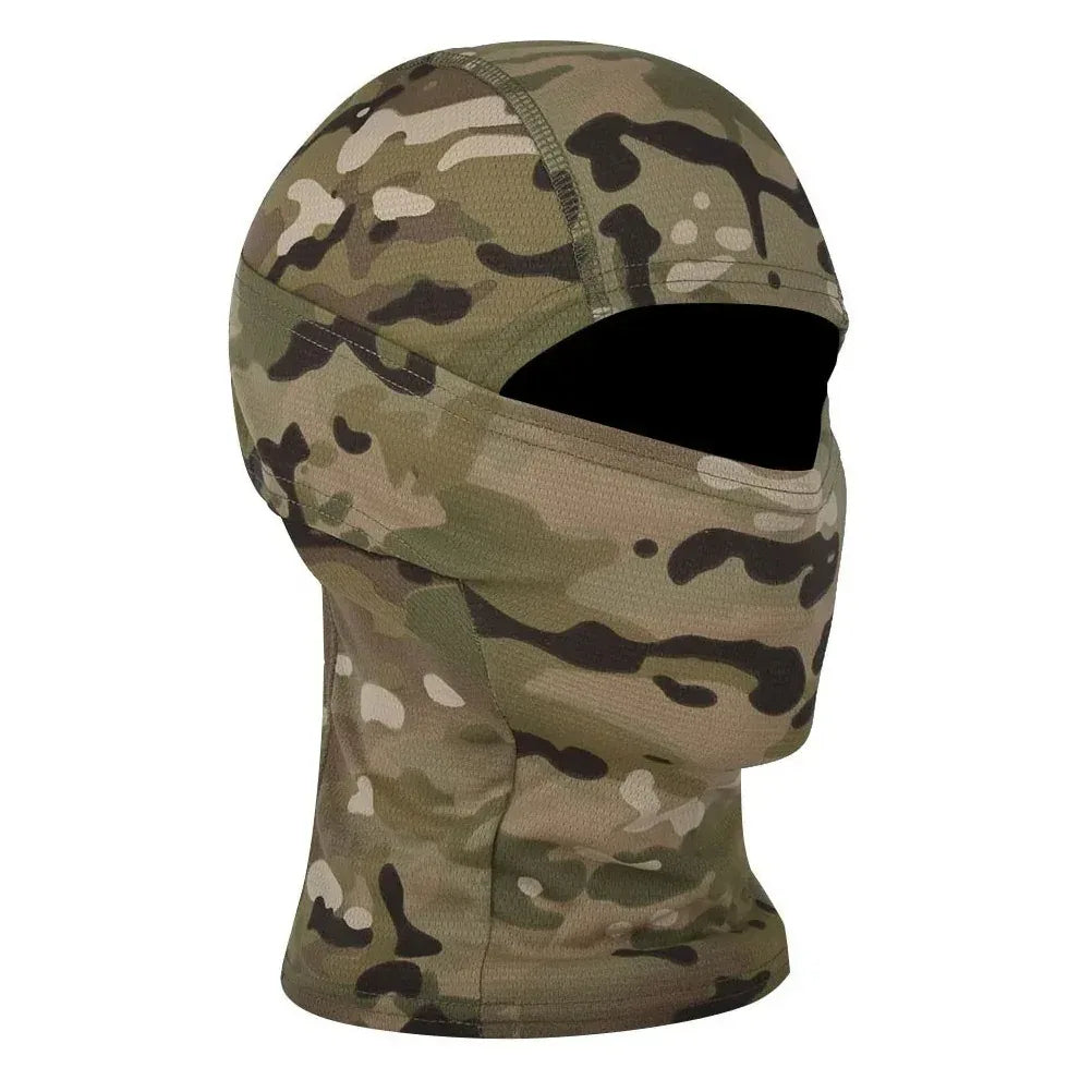 قناع وجه للرأس بالكامل وقبعة مموهة تكتيكية من SINAIRSOFT، وشاح رقبة للحماية من الرياح لركوب الدراجات