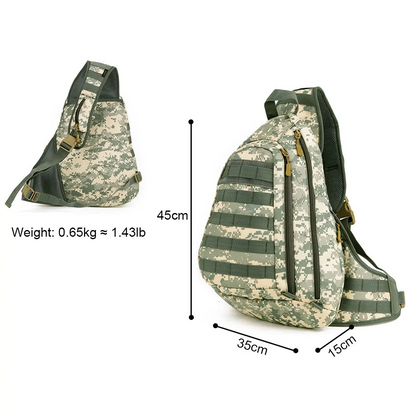 SINAIRSOFT Tactical Backpack 14 Inches Laptop Chest Bag Shoulder Bags