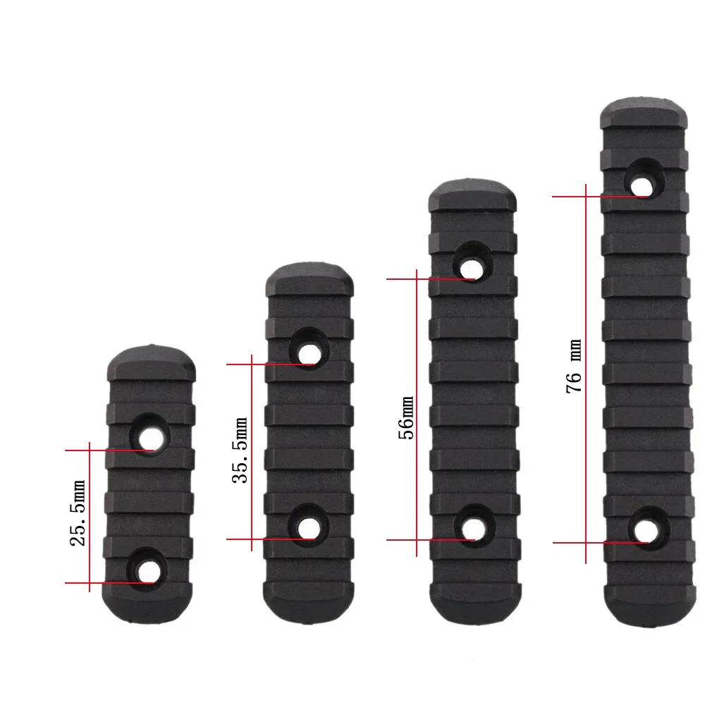 SINAIRSOFT M-Lok Rail Section 5 7 9 11 فتحة بوليمر بيكاتيني M-LOK Rail 4 قطع
