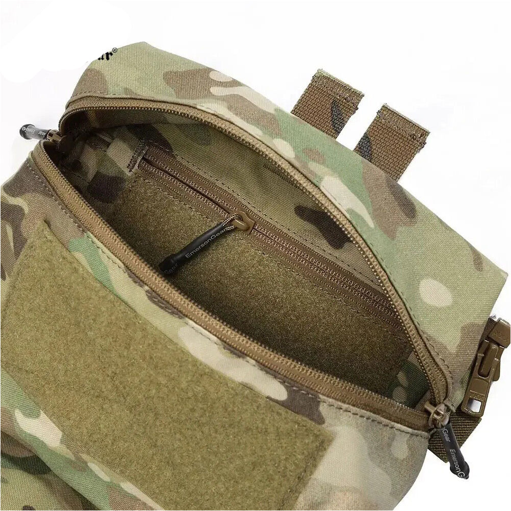 EMERSONGEAR With Zipper Double Pouch for FRO Style V5 Vest Back Panel