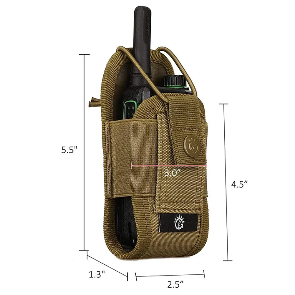حقيبة راديو لاسلكي تكتيكية من SINAIRSOFT مزودة بنظام مولي لحمل جهاز تحديد المواقع GPS، حقيبة أمنية للشرطة لأجهزة الراديو اللاسلكية