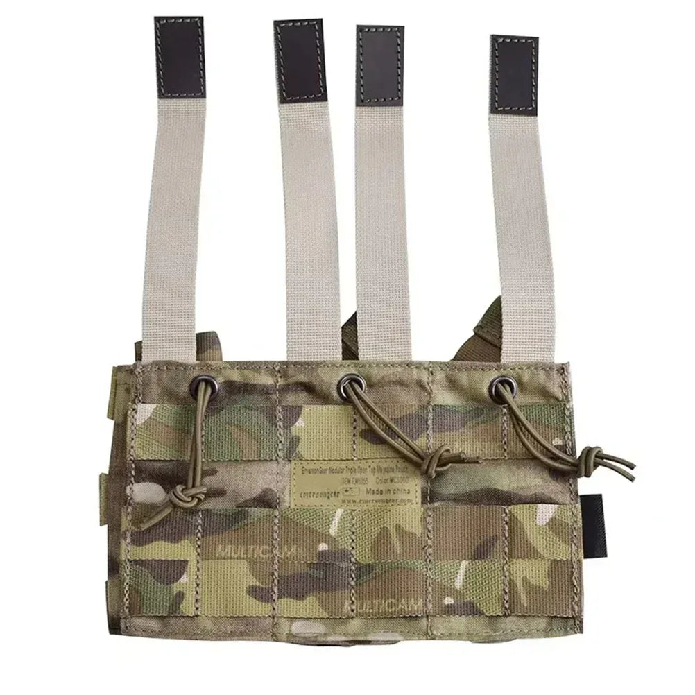 EMERSONGEAR Triple Open Top 5.56 Magazine Pouch Tactical Modular