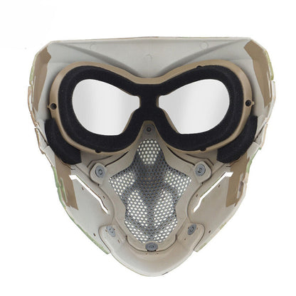 SINAIRSOFT Tactical Lurker Skull Mask Full Face Airsoft CS Protective Mask