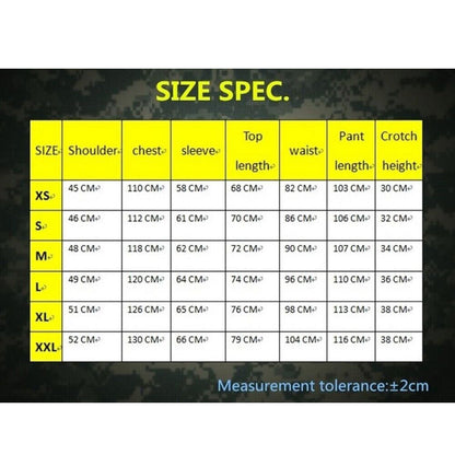 SINAIRSOFT Men'S Tactical BDU Combat Uniform Hunting Clothes Suit  Shirt&Pant
