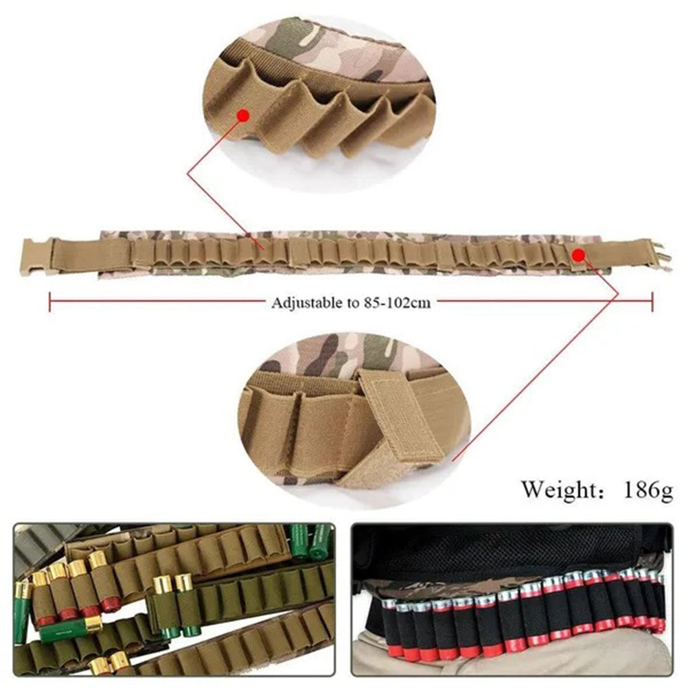 SINAIRSOFT 25 Rounds 12/20 Gauge Shotgun Cartridge Belt