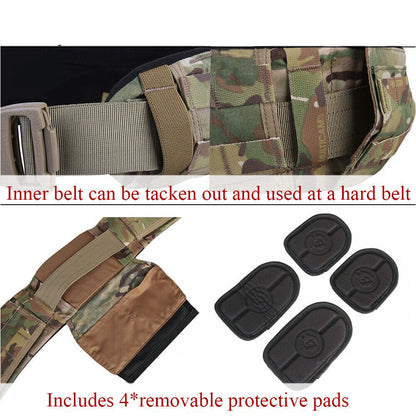 EMERSONGEAR Tactical MOLLE and PALS Padded Heavy Duty Belt