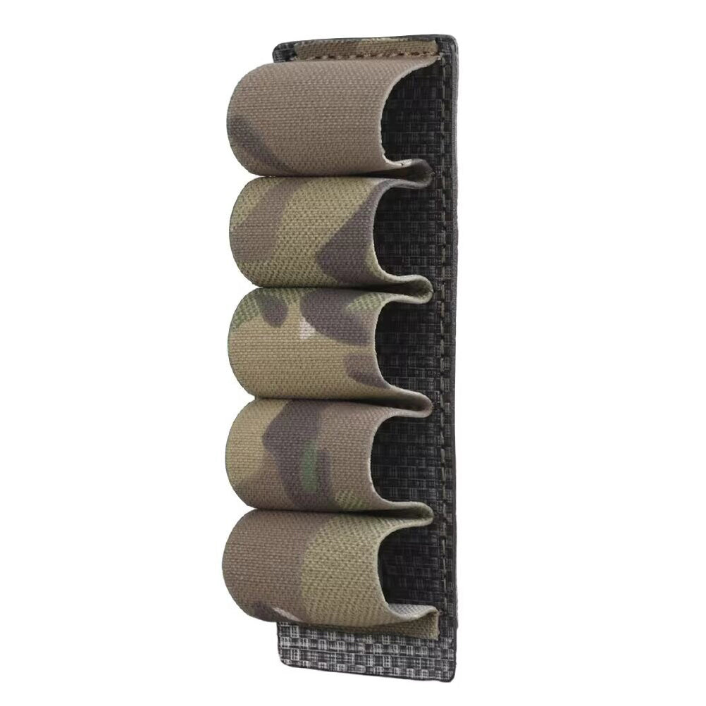 SINAIRSOFT Tactical 5 Round 12 Gauge Ammo Pouch Molle Hanging Sticker Holder Bag