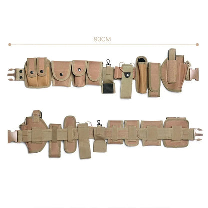 SINAIRSOFT Outdoor Men Belts Multi-function Tactical Belt Security Police Guard
