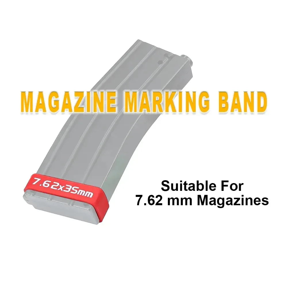 SINAIRSOFT Tactical Magazine Marking Band Airsoft Rifle Elastic Mag Rubber Ring 7.62