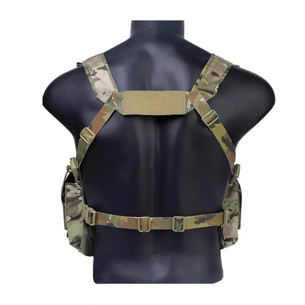 EMERSONGEAR MF Tactical Chest Rig UW Gen IV مع حقيبة راديو وحافظة مسدس ذخيرة 5.56 9 ملم