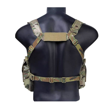 EMERSONGEAR MF Tactical Chest Rig UW Gen IV w/ 5.56 9mm Pistol Magazine Radio Pouch