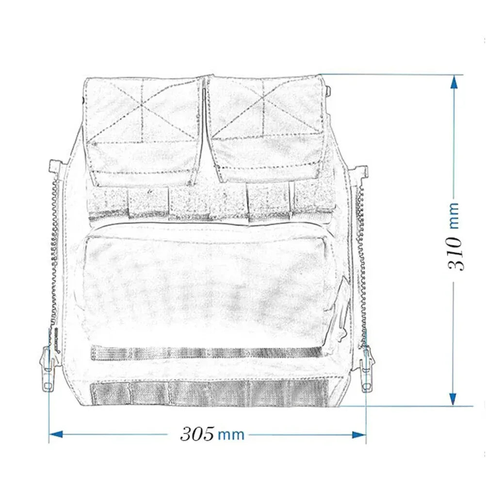 EMERSONGEAR Molle Zip Panel Bag Magazine Pouch