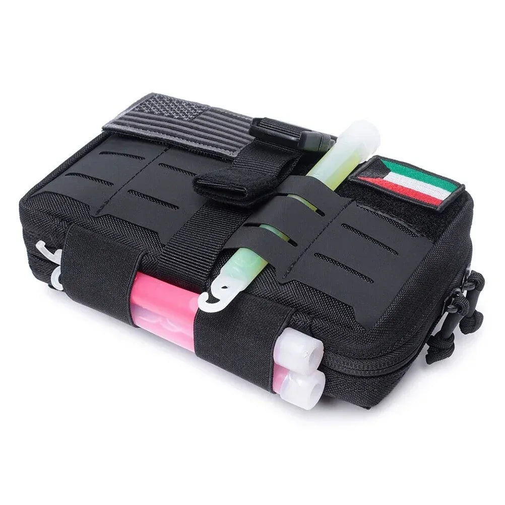 SINAIRSOFT حقيبة إسعافات أولية طبية تكتيكية متعددة الاستخدامات بنظام مولي قابلة للنزع، شنطة أدوات
