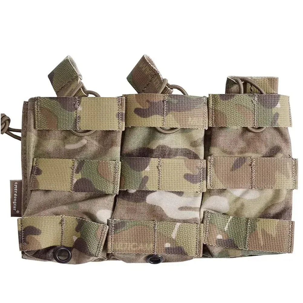 EMERSONGEAR Triple Open Top 5.56 Magazine Pouch Tactical Modular