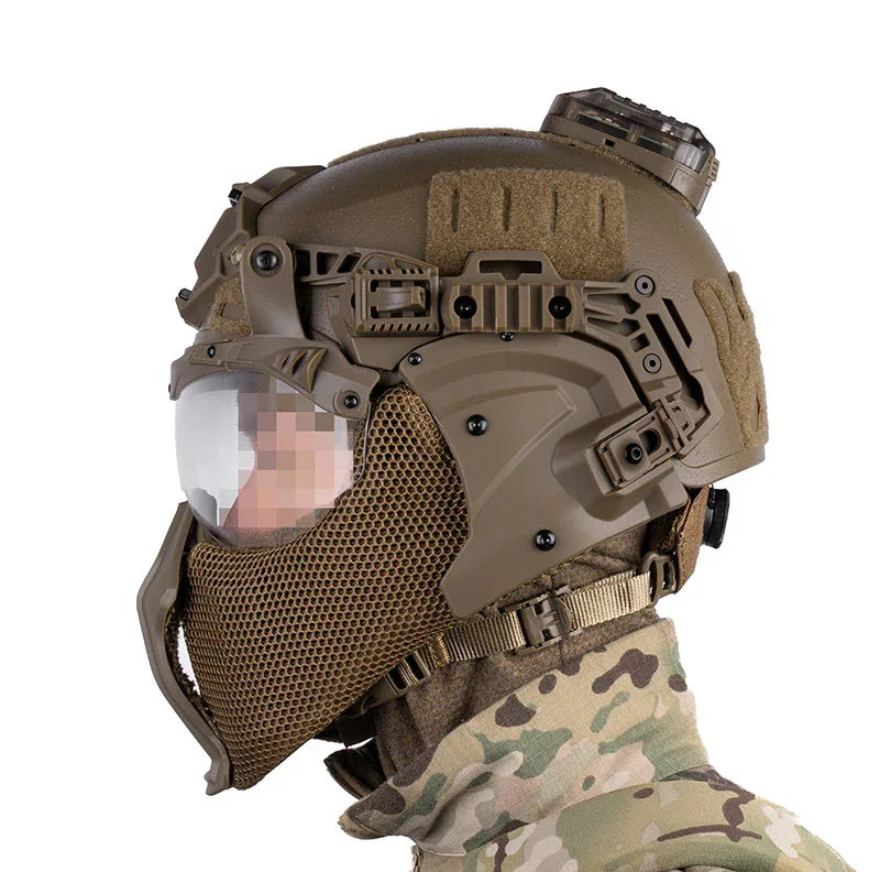 خوذة SINAIRSOFT التكتيكية ويندي 3.0 مع نظارات قابلة للطي