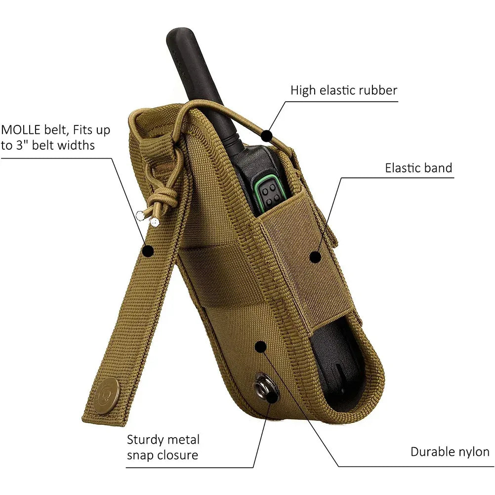 حقيبة راديو لاسلكي تكتيكية من SINAIRSOFT مزودة بنظام مولي لحمل جهاز تحديد المواقع GPS، حقيبة أمنية للشرطة لأجهزة الراديو اللاسلكية