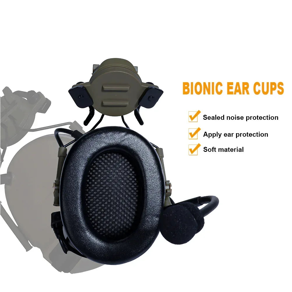 سماعة رأس طيران تكتيكية من SINAIRSOFT طراز Z-Tactical Softair، مع مجموعة محول لقضيب خوذة FAST
