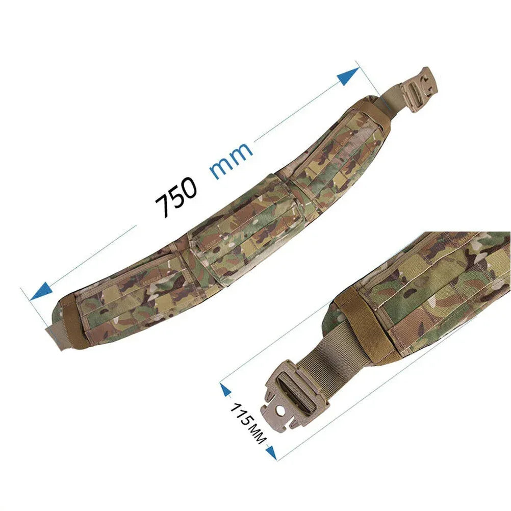 حزام تكتيكي مبطن شديد التحمل من EMERSONGEAR بنظامي MOLLE وPALS