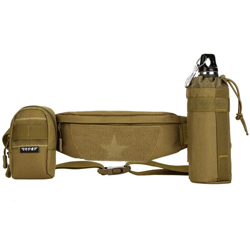حقيبة خصر خفيفة الوزن من SINAIRSOFT، حقيبة فاني باك، حقيبة بسحاب للتخييم والجري والمشي لمسافات طويلة