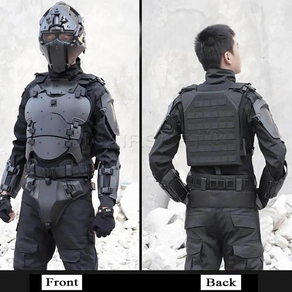 SINAIRSOFT Tactical Armor Suit Adjustable Tactical Molle Chest Protector Vest