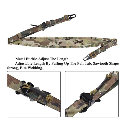 SINAIRSOFT Tactical Rifle Sling 2 Two Point Modular Padded Quick Pull Tab Sling