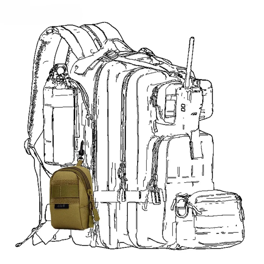 SINAIRSOFT MOLLE Small Bags Men Sport Mini Pocket Case Pouch Bag