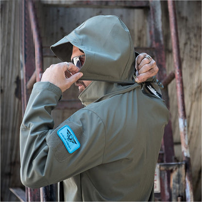 SINAIRSOFT Men's Tactical Soft Shell Polyester Windbreaker Coat