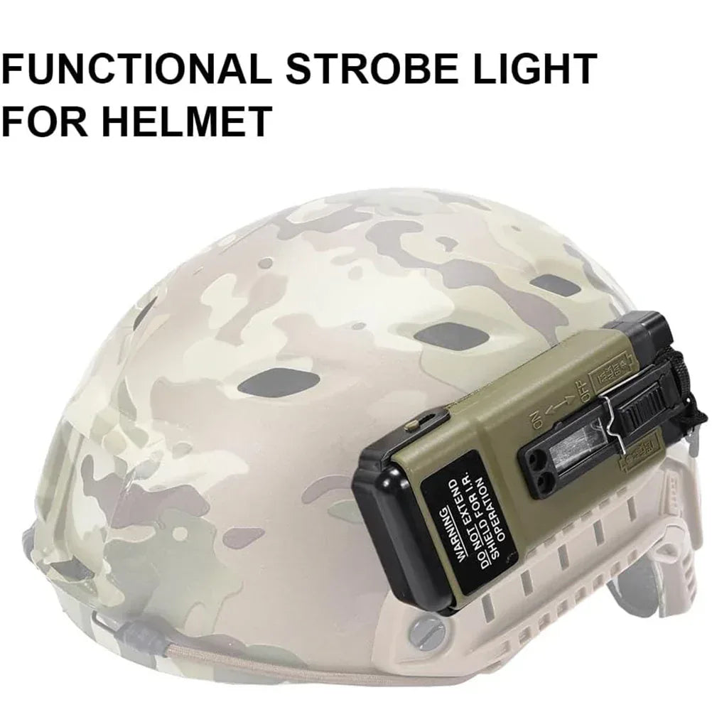 مصباح وميضي متعدد الوظائف ماركة SINAIRSOFT طراز MS2000 للعلامات على الخوذة