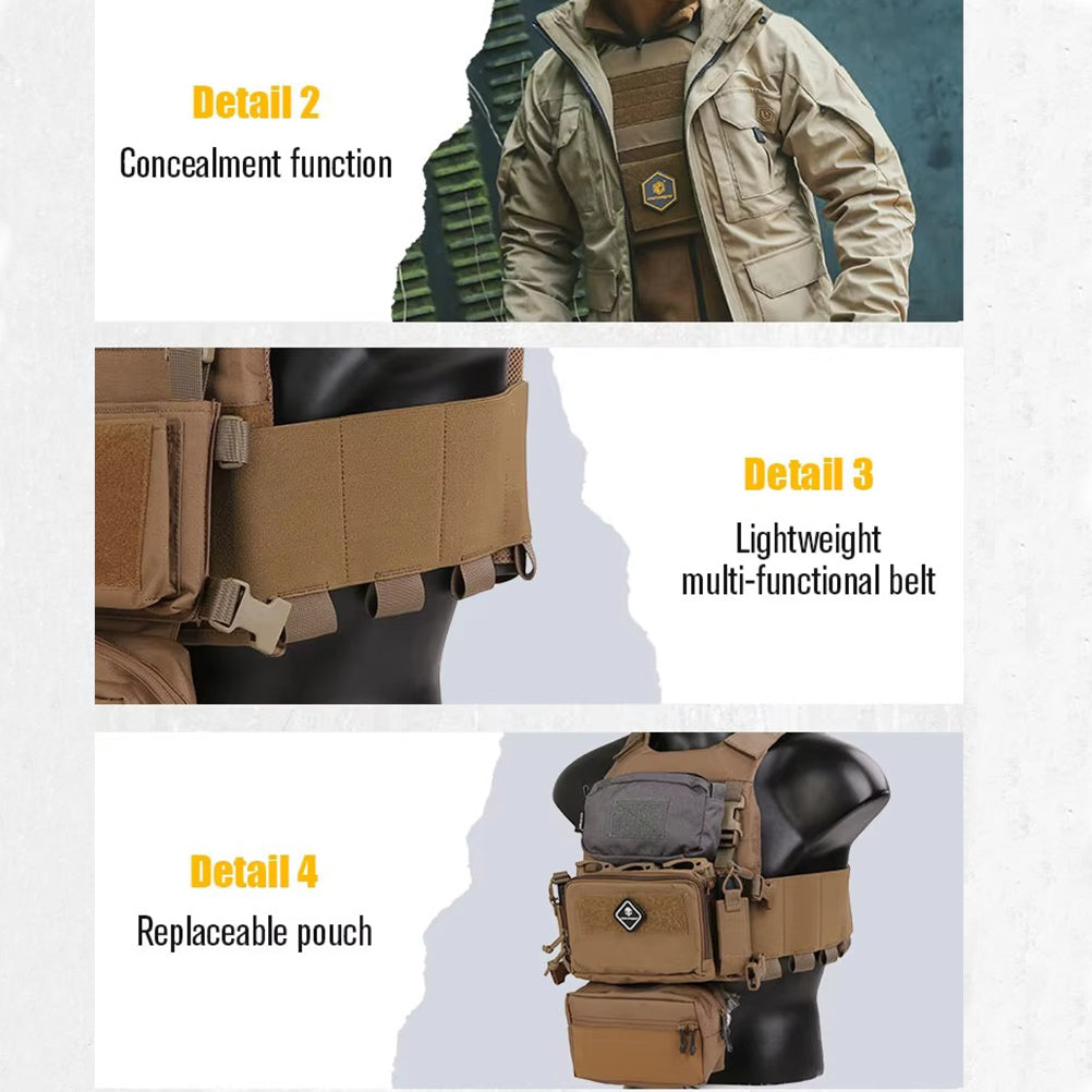 EMERSONGEAR Tactical FCS Slicker Plate Carrier Sack Pouch Micro Fight Chassis Vest