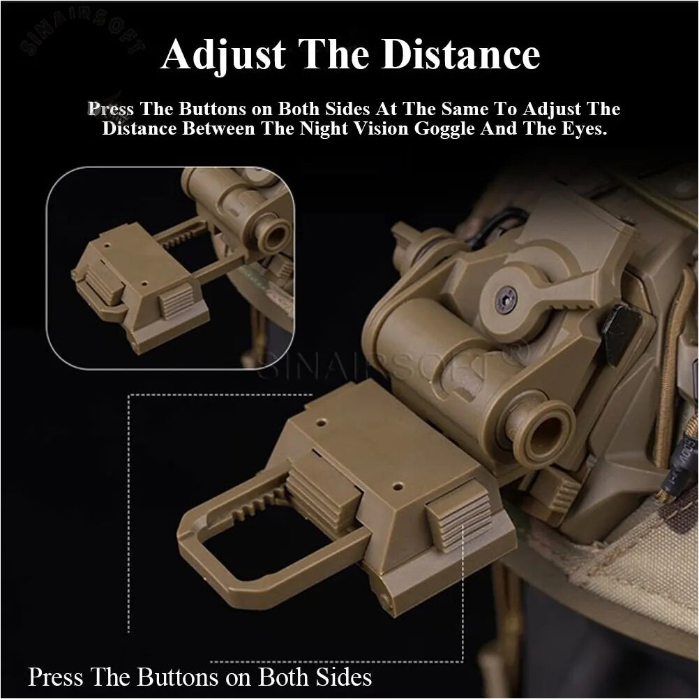 SINAIRSOFT Tactical L4G24 NVG Helmet Mount Adapter Night Vision Goggle Bracket Holder