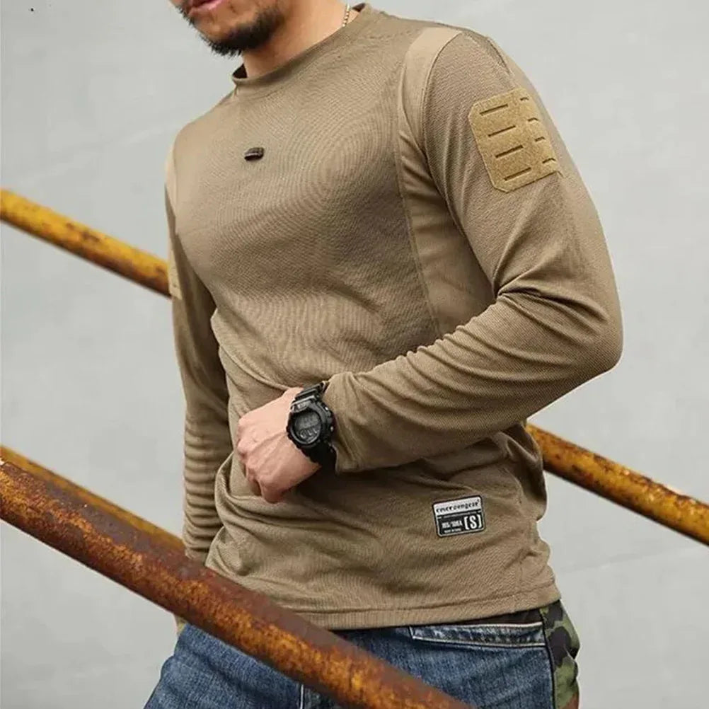 EMERSONGEAR قميص رجالي قتالي بأكمام طويلة تيشيرت تكتيكي بقصة ضيقة