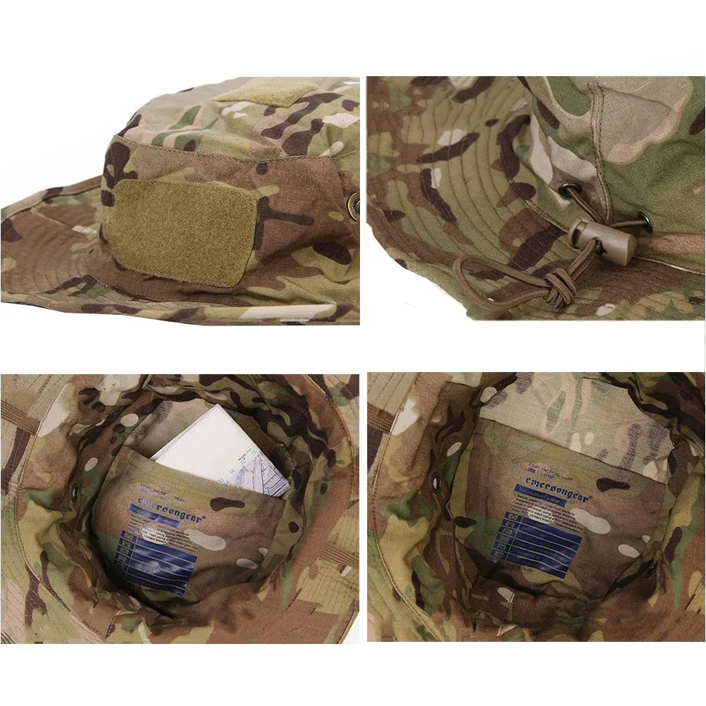 قبعة EMERSONGEAR Blue Label Bonnie Hat التكتيكية المموهة قبعة خارجية