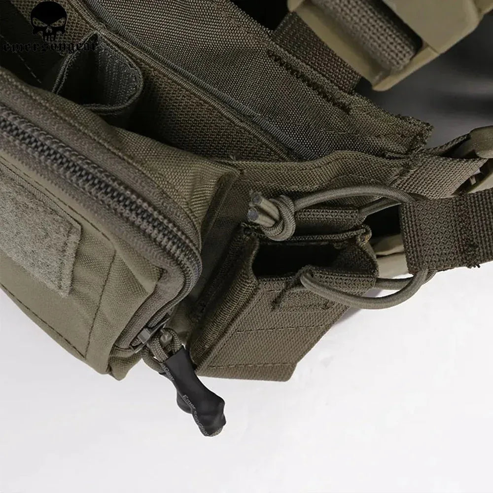 EMERSONGEAR D3CR Micro Tactical Chest Mount سترة صدر MOLLE تكتيكية