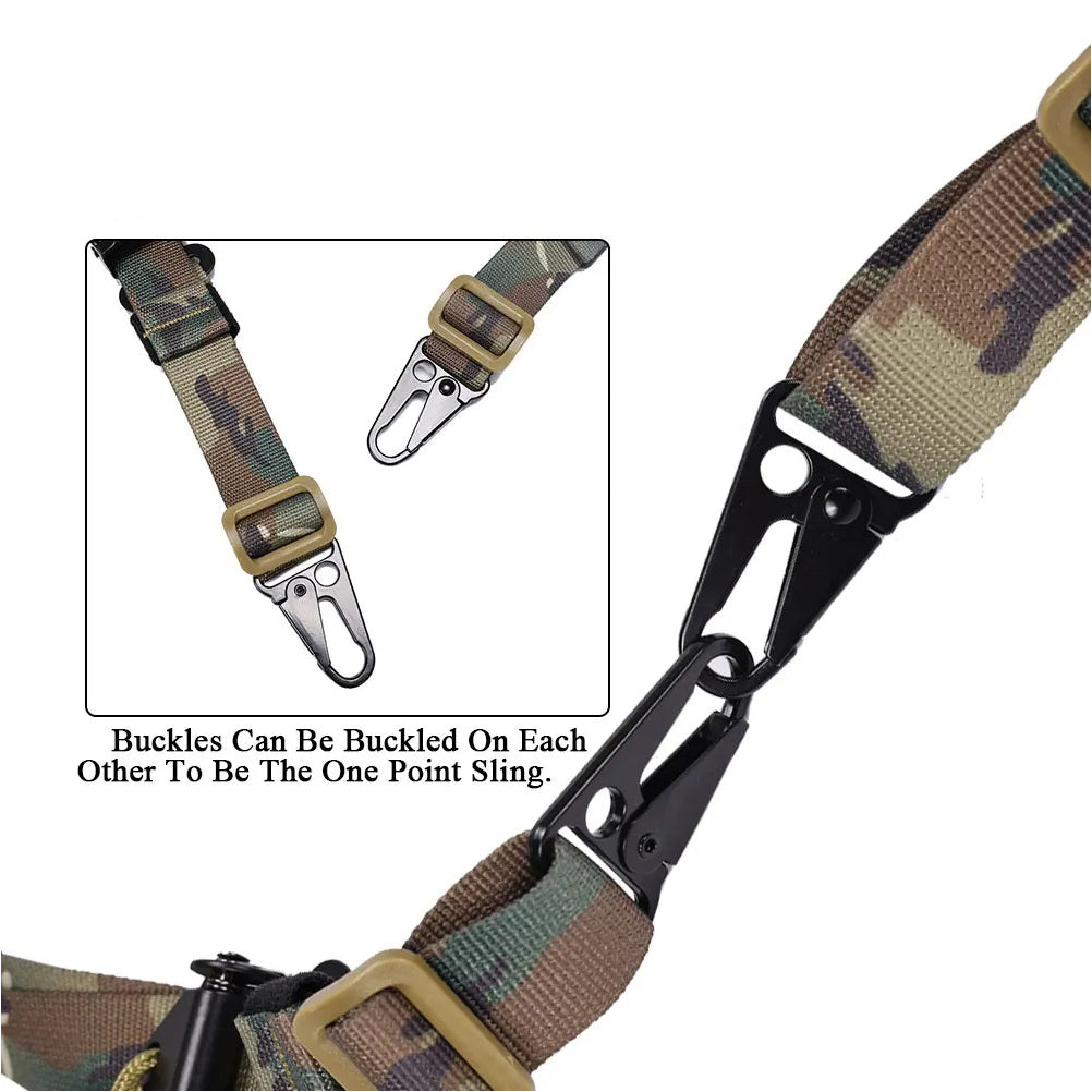 SINAIRSOFT Tactical Rifle Sling 2 Two Point Modular Padded Quick Pull Tab Sling