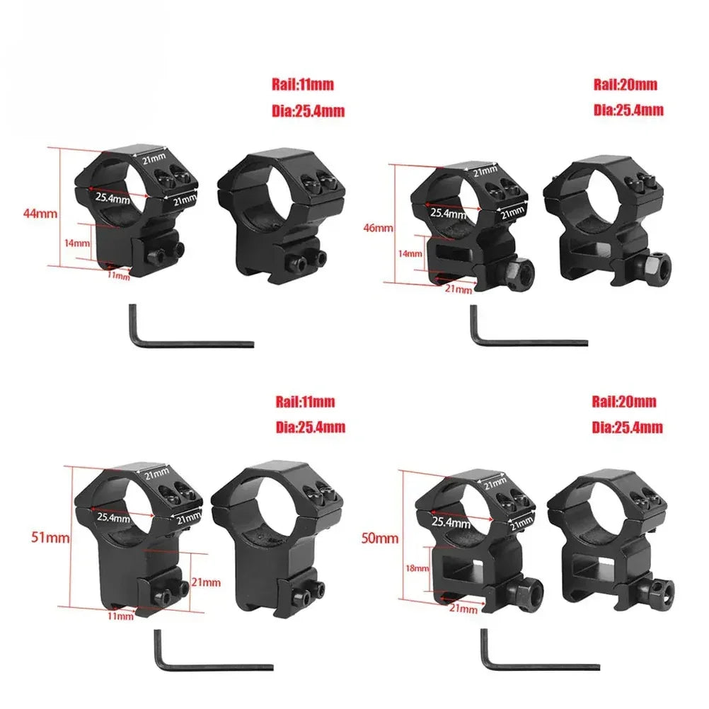 SINAIRSOFT 1 Pair Hunting Scope Mount Ring