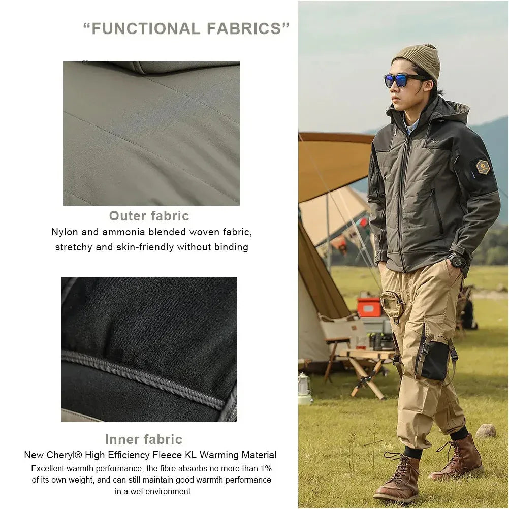 EMERSONGEAR Blue Lable E2 Functional Tech Jacket Men Windproof Waterproof  Coats